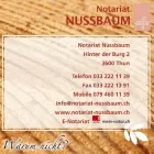 Entreprises 2 image NOTARIAT NUSSBAUM Rechtsanwälte dans Thun BE
