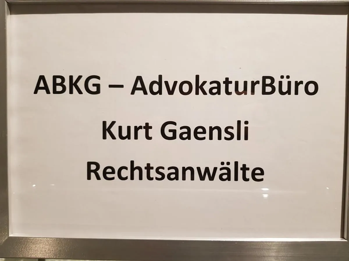 Entreprises 2 image ABKG - ADVOKATURBÜRO KURT GAENSLI
